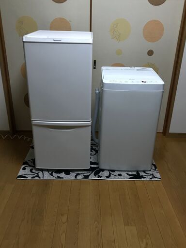 (地域限定配送無料)パナソニック冷蔵庫・ハイアール洗濯機　２点セット