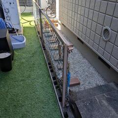 フェンス　3枚分　網　あげますの画像