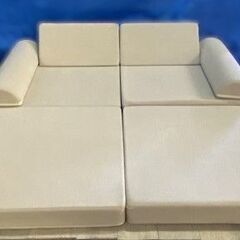 未使用新品　組合せKids Sofa(キッズソファ)アイボリー　140㎝ の画像