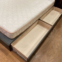 【愛品館 市原店】シーリー｜引出し収納付ダブルベッドの画像