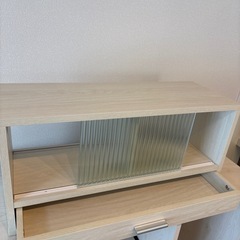 (取引中)キッチン棚 両面開閉 60cm幅 カウンター収納の画像