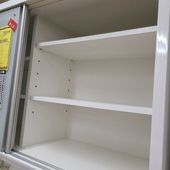 J1159【リユースのサカイ柏店】松田家具　キッチンボード　ホワイト　クリーニング済の画像