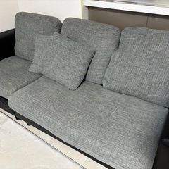 3人掛けソファ　カウチ付きの画像