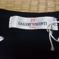 未着用 紙タグ付き GALLERY VISCONTI DONNA レディース トップス 半袖 紺 154～162㎝ お譲りします。＊石川県＊美川より＊期間限定の画像