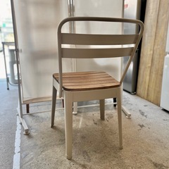 【武蔵小山店】　IKEA NORRMANSÖ ノッルマンソー ガーデンチェア チェア ダイニングチェア カフェチェア スチールチェア 木製座面 屋外 屋内 北欧デザイン おしゃれ 中古家具 イス 椅子 NORRMANSO norrmansoの画像