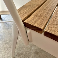 【武蔵小山店】　IKEA NORRMANSÖ ノッルマンソー ガーデンチェア チェア ダイニングチェア カフェチェア スチールチェア 木製座面 屋外 屋内 北欧デザイン おしゃれ 中古家具 イス 椅子 NORRMANSO norrmansoの画像