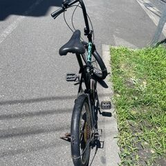 折りたたみ自転車　No.393　ブラック　20インチ　6段切り替え付き　【リサイクルショップどりーむ荒田店】の画像