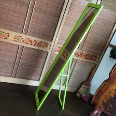 372 【美品】スタンドミラー 姿見 高さ 150㎝ 横幅 33㎝ 奥行 40㎝ オオニシの画像
