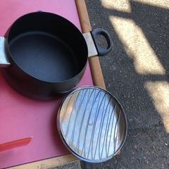 NO：3838  蓋付両手天ぷら鍋20cm‼️  超お買い得品❣️の画像