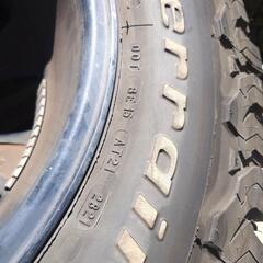 トヨタ　ランドクルーザープラド　150系後期　アルミホイール付きタイヤ4本セット　タイヤアメリカ製　2021年製　BFGoodrich 275/70R18　Baja champion K02　の画像