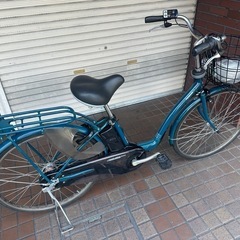 26インチ　パナソニックPanasonic電動アシスト自転車　紺色の画像