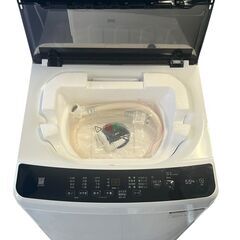 ハイアール 全自動洗濯機 5.5kg JW-U55B(K) 2024年製 ブラック ホワイト 未使用再生品の画像