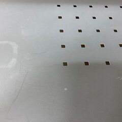 ガラストップパソコンデスクキャスター付き(イタリア製）の画像