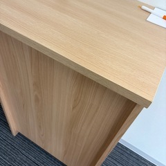 セルボ 受付台 収納棚付き 木製 美品の画像