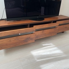 テレビボード 大川家具 ウォルナット モダンの画像