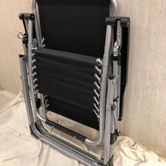 高■■123■未使用■インフィニティチェア リクライニングチェア アウトドア 角度調節 バーベキュー 砂浜 キャンプ カップホルダー付きの画像