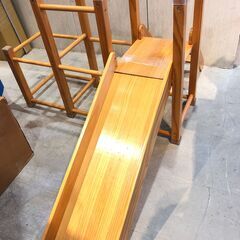 高■14519■RIZKIZ リズキズ 木製 ジャングルジム すべり台 おもちゃ 室内遊具 屋内遊具の画像