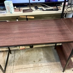 ラック付きPCデスク デスク 机 中古 家具 の画像