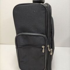 キャスター付き ビジネスバッグ ソフトキャリーケース 黒 　250728-11Yの画像