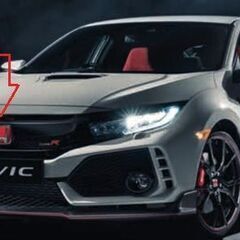 CIVIC Type-R の純正グリルとロゴマーク付きの画像