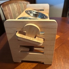 ペット用　ステンレスフードスタンドの画像