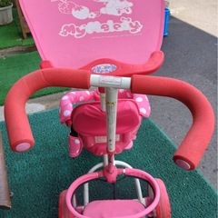 マイメロディ　水玉模様　三輪車の画像
