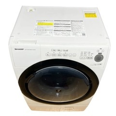 『説明書付き』SHARPドラム式洗濯機 ES-S7E-WR 右開き 2020年製の画像