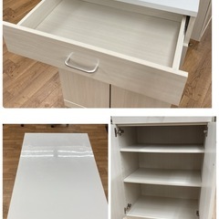 S149 ⭐ NITORI ニトリ キッチンカウンター キッチン台 ブリエ 幅60cm USED 綺麗の画像