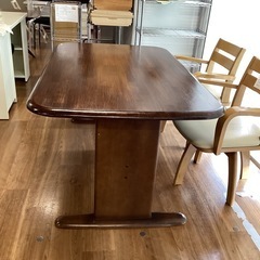 ダイニングテーブル（町田市再生家具）　251263の画像