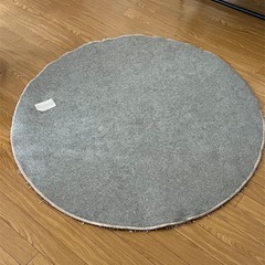 【120cm丸】 シャギーラグ グレージュ マット ナフコグレージュ マット ナフコの画像