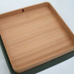 未使用品・長期保管 懐石道具 杉八寸盆 23.5cm　四方盆 茶懐石 盛り付け皿 伝統工芸 ☆ PayPay(ペイペイ)決済可能 ☆ 札幌市 豊平区 平岸 平岸店の画像