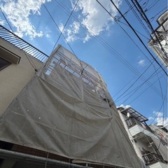 本日も外壁塗装高圧洗浄からスタートします^ ^