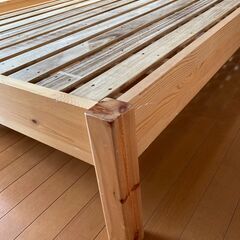 MUJI無印良品　パイン材ベッド・シングル　フレーム②の画像