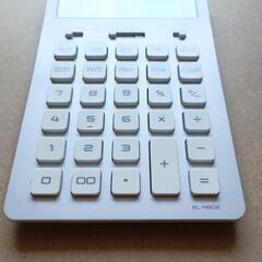 SHARP シャープ電卓12桁　EL-N802 シルバー　ナイスサイズタイプの画像