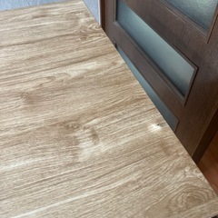 一人暮らし用　ダイニングテーブル　木目　の画像