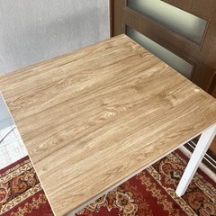 一人暮らし用　ダイニングテーブル　木目　の画像