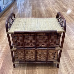 ラタンチェスト（町田市再生家具）　0728の画像