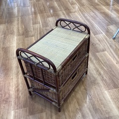 ラタンチェスト（町田市再生家具）　0728の画像