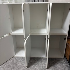 カラーボックス　2個　扉つき　ニトリ　の画像