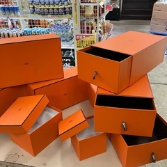 中古品　エルメス空箱　まとめて　計14個　箱大きめ　公田店の画像