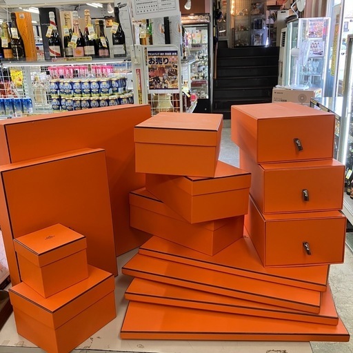 中古品 エルメス空箱 まとめて 計14個 箱大きめ 公田店