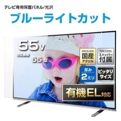 TOSHIBA REGZA 55X8400 55インチ有機EL  不具合あり　保護パネル付きの画像