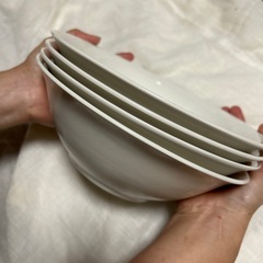 大きめラーメン皿　４枚の画像