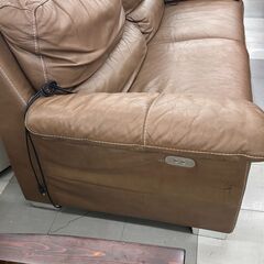 ★リユースのサカイ千葉中央店★期間限定割引有  電動ソファー ブラウン H93×D98×W200 クリーニング済み TC3985の画像