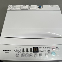 ハイセンス 洗濯機 4.5kg 2021年製の画像