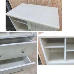 ニトリ マルチチェスト リズバレー SLM9060HW 幅59×奥行36×高さ92cm 収納 ミニチェスト 収納棚 キッチン収納 NITORI 食器棚 リビング収納 札幌 西野店の画像