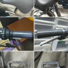 27インチ 自転車　後カゴ付き 変速ギア有りの画像