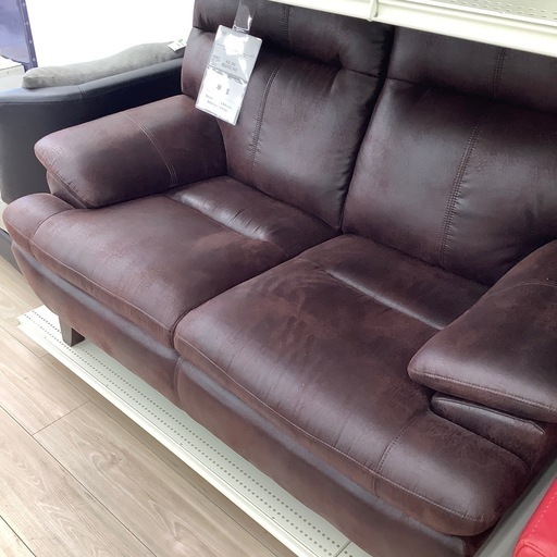 ソファ　2人掛けソファ　リビングソファ　ローソファ　コーヒーブラウン 2人掛けソファー(ルーニーブラウン) のご紹介！（トレファク寝屋川）