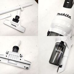 使用感少なめ マキタ 充電式クリーナー CL003G ホワイト ソフトバッグ バッテリ 40v 充電器 セット 掃除機 コードレス makita 札幌市 平岸店の画像
