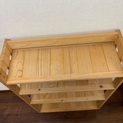 ウッドシェルフ　ラックの画像